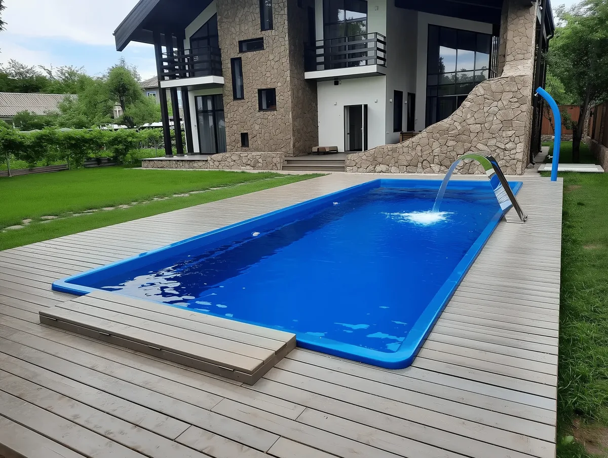 Композитный бассейн Laguna 9 — вид сверху в Гатчине